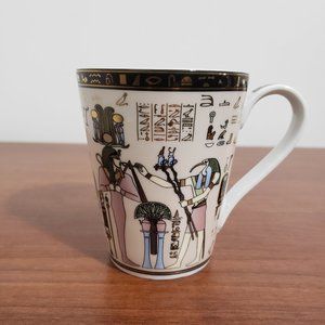 Vintage Egypt Coffee Mug Fathi Mahmoud Pâte et email Limoges Fonde en 1942